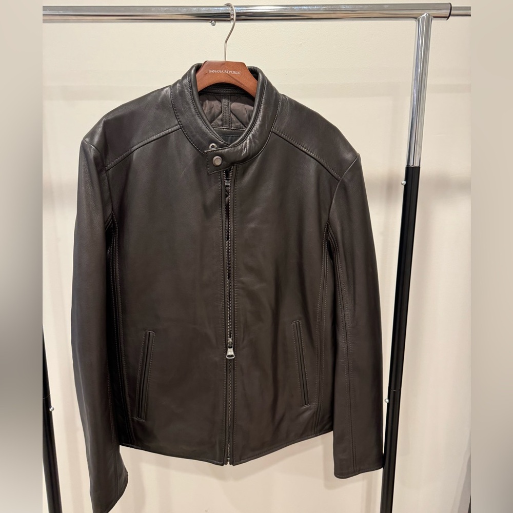 Marc New York Leather Moto Jacket